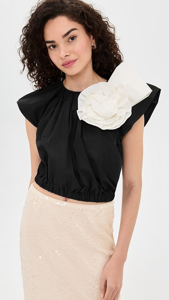 Laurie Solid Flutter Sleeve Top | Shopbop