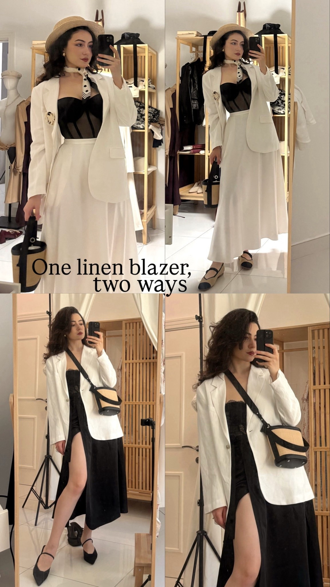 2 Black & White Summer Outfits with the Same Linen Blazer 

#LTKstyletip #LTKworkwear #LTKAroundTheWorld
