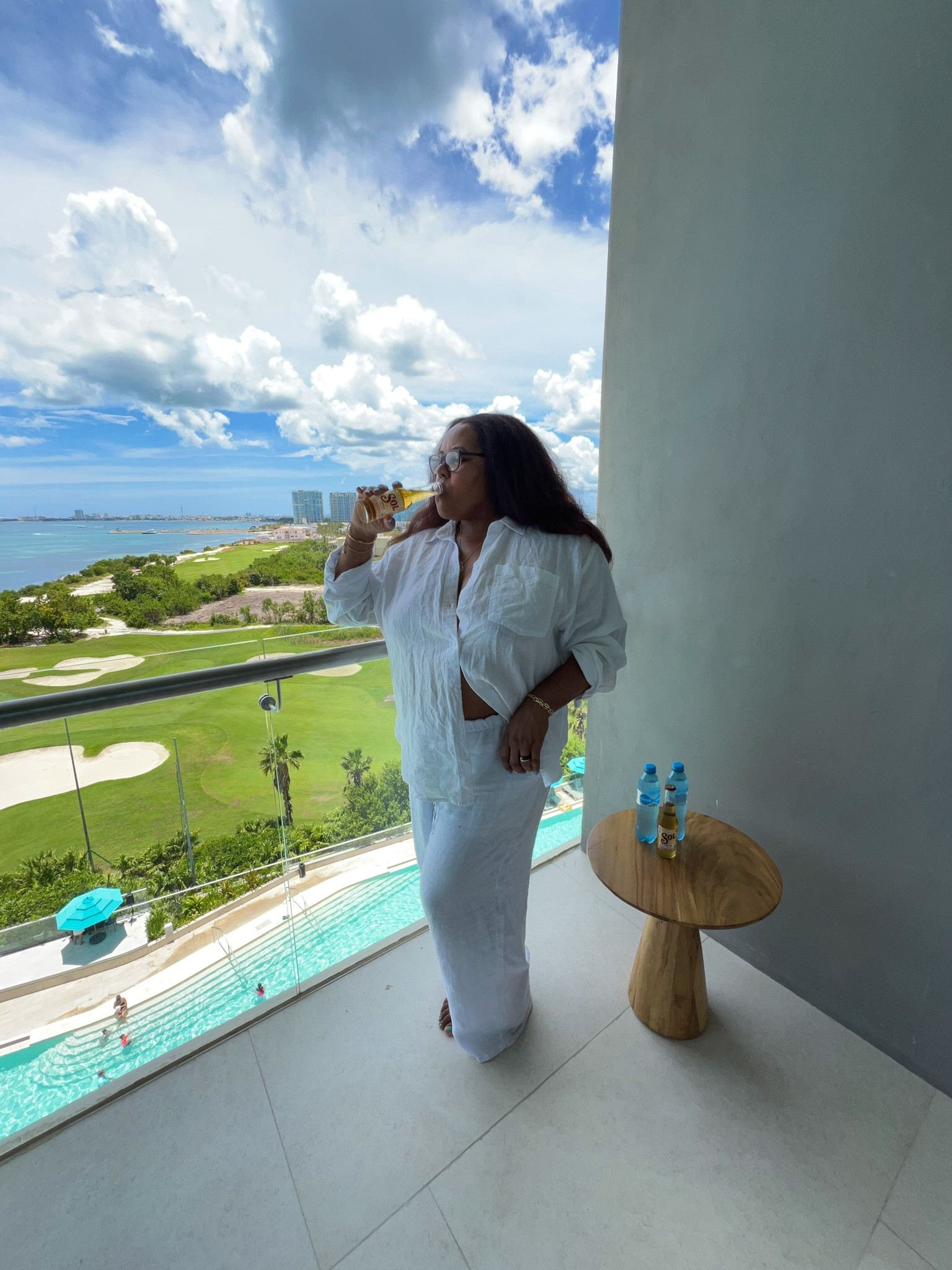 Late summer vacation. White linen is always in season 🙃 J Crew Soleil pant and oversized button down. #ltkstyletip #ltkover40 #LTKfindsunder100 

#LTKSeasonal #LTKMidsize #LTKTravel