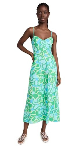 Show Me Your Mumu Women's Allegra Midi Dress, Spring Tiffany Floral, Floral, Blue, S | Amazon (US)