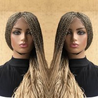 Braided Wig Full Lace Handmade Micro Braids French Curls With Curly Ends Free Shipping | Etsy (US)