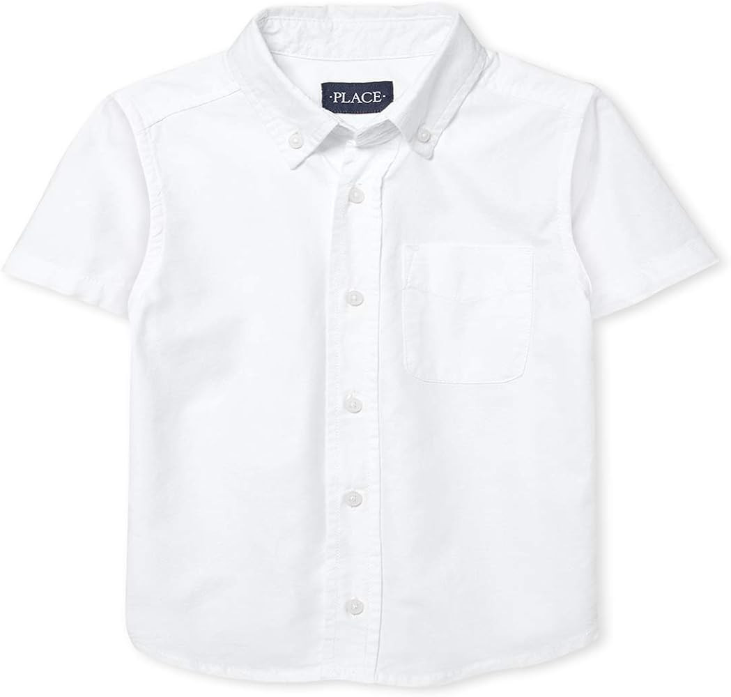 The Children's Place boys Short Sleeve Oxford Shirt | Amazon (US)