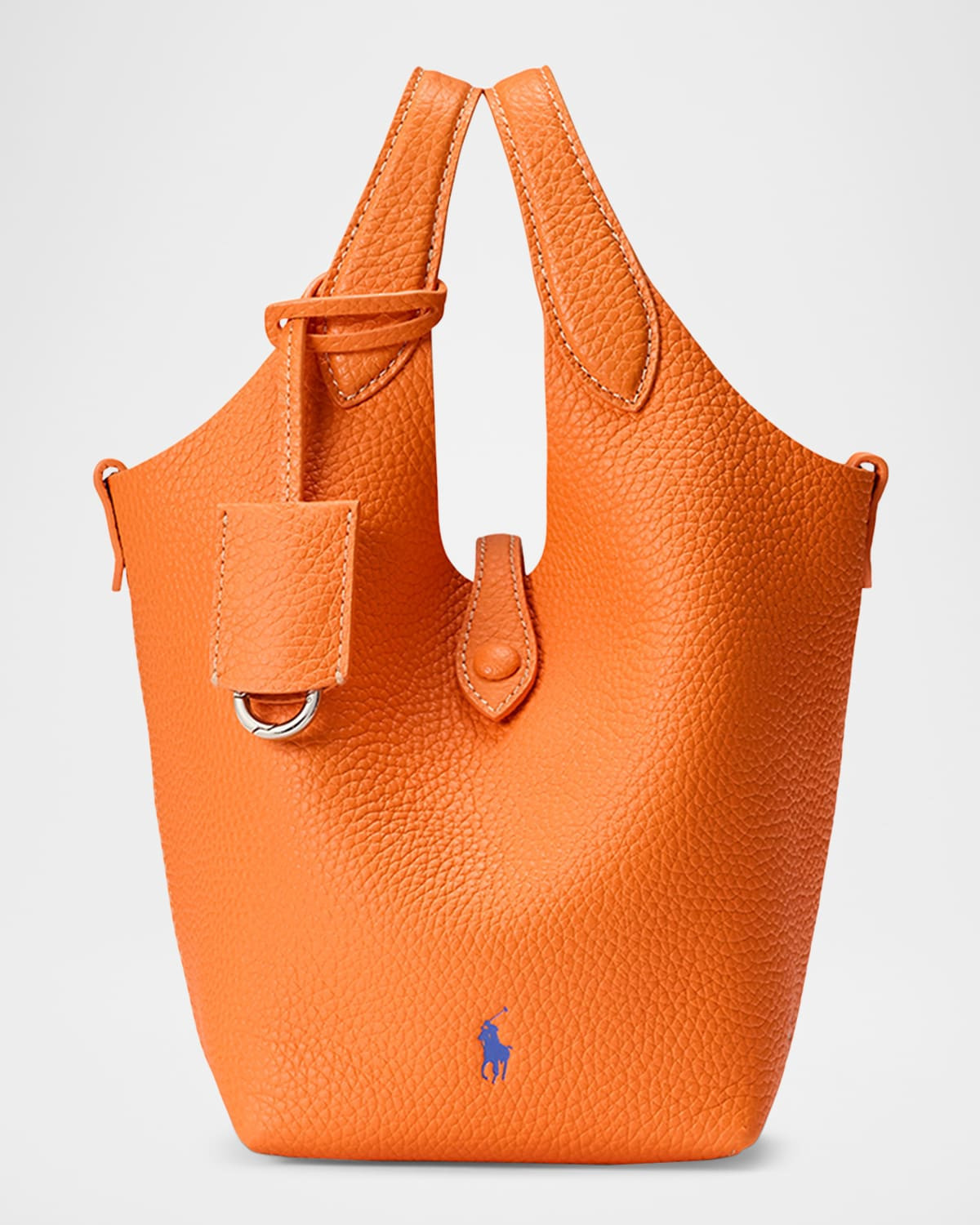 The Polo Play Pebbled Leather Crossbody Bag | Neiman Marcus