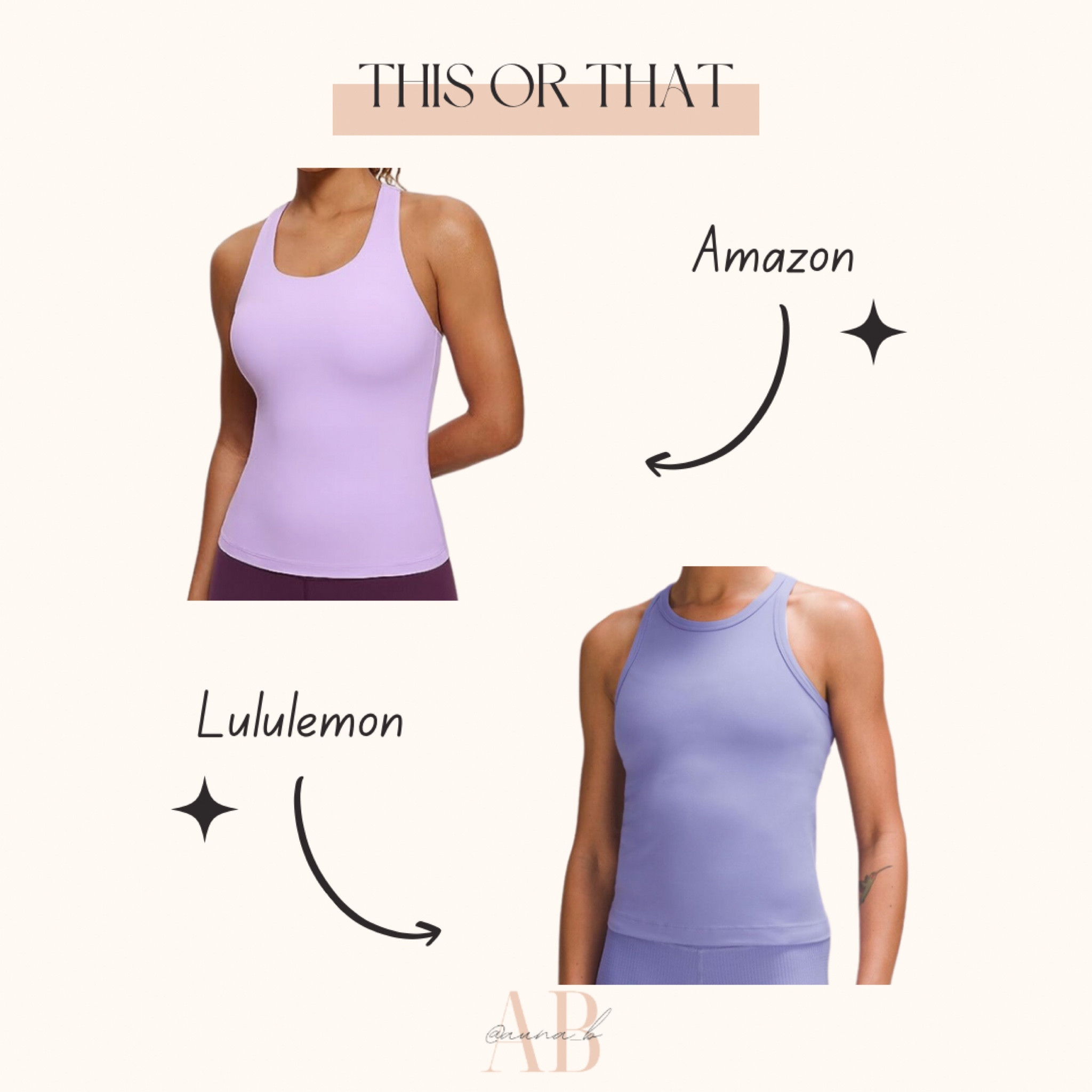 INSPIRED —> lululemon align racer back tank
#dupe #save #splurge
#amazon
#LTKxPrime 

#LTKGiftGuide #LTKfitness