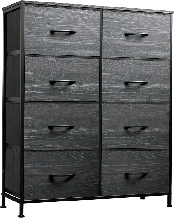 WLIVE Fabric Dresser for Bedroom, Tall Dresser with 8 Drawers, Storage Tower with Fabric Bins, Do... | Amazon (US)