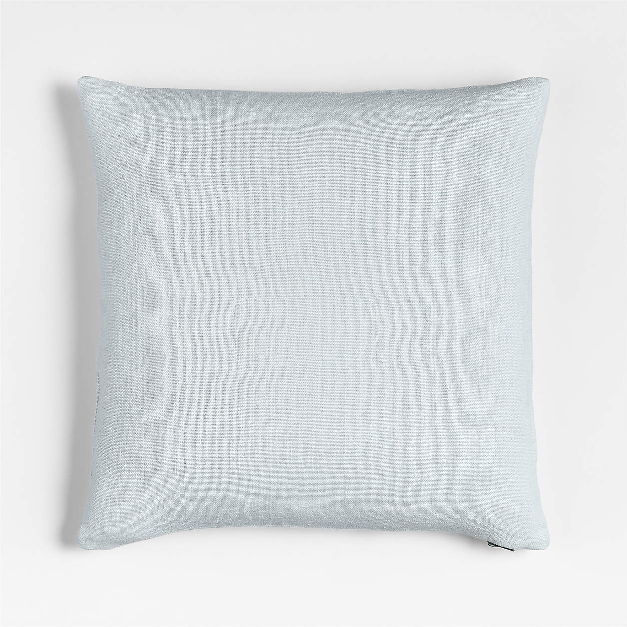 Relaxed Linen Layering 20"x20" Blue Throw Pillow Cover + Reviews | Crate & Barrel | Crate & Barrel