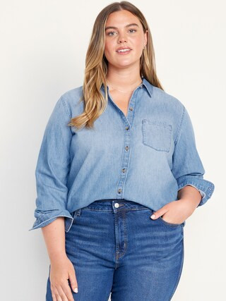 Classic Button-Down Jean Shirt | Old Navy (US)