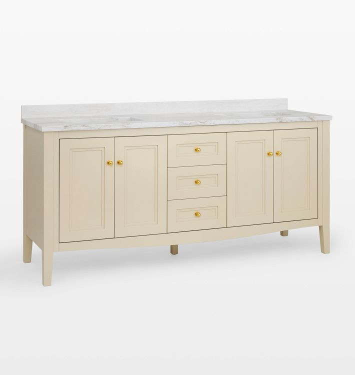 Hollis 72" Double Vanity | Rejuvenation