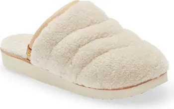 Pupu Mua Genuine Shearling Scuff Slipper (Women) | Nordstrom