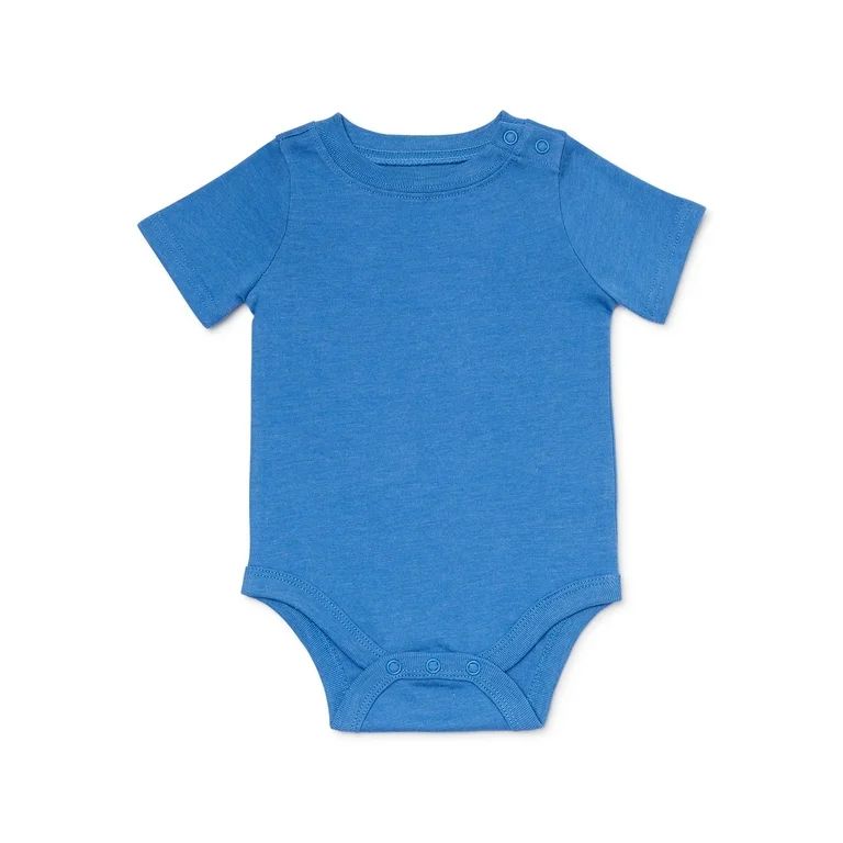 Garanimals Baby Boys' Solid Bodysuit with Short Sleeves, Sizes 0M-24M | Walmart (US)