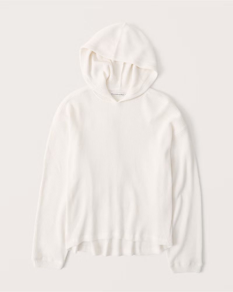 Waffle Cutoff Hoodie | Abercrombie & Fitch (US)