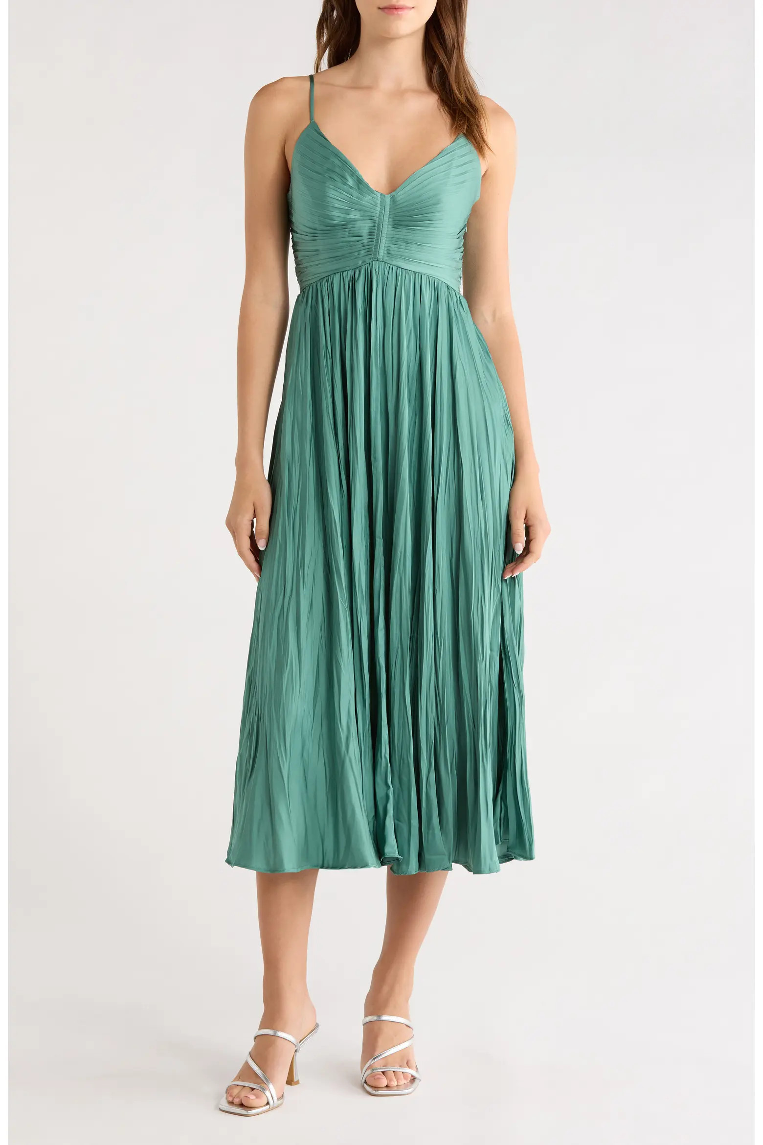Maeve Floral Ruched Midi Dress (Women) | Nordstrom | Nordstrom