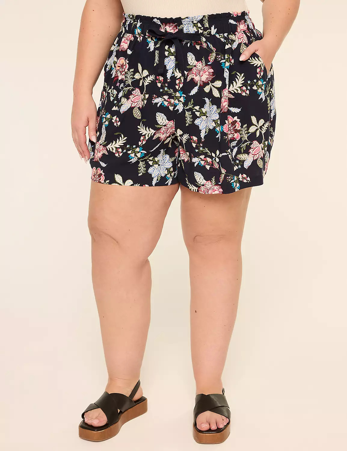 Printed Pull-On Flowy Short | LaneBryant | Lane Bryant (US)