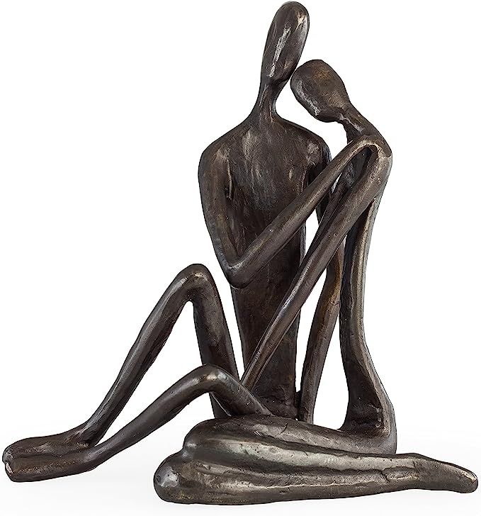 Danya B ZI6786L Contemporary Metal Art Shelf Décor - Cast Iron Handcrafted Sculpture - Couple Em... | Amazon (US)