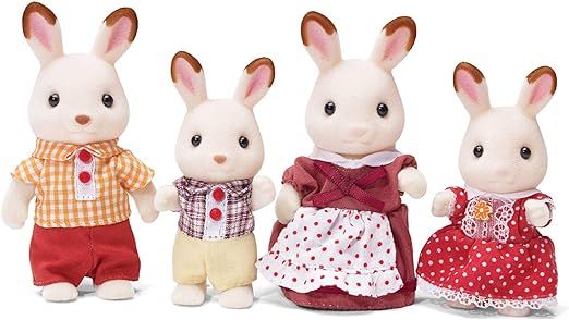 Calico Critters, Sweetpea Rabbit Family, Dolls, Dollhouse Figures, Collectible Toys, 3 inches | Amazon (US)