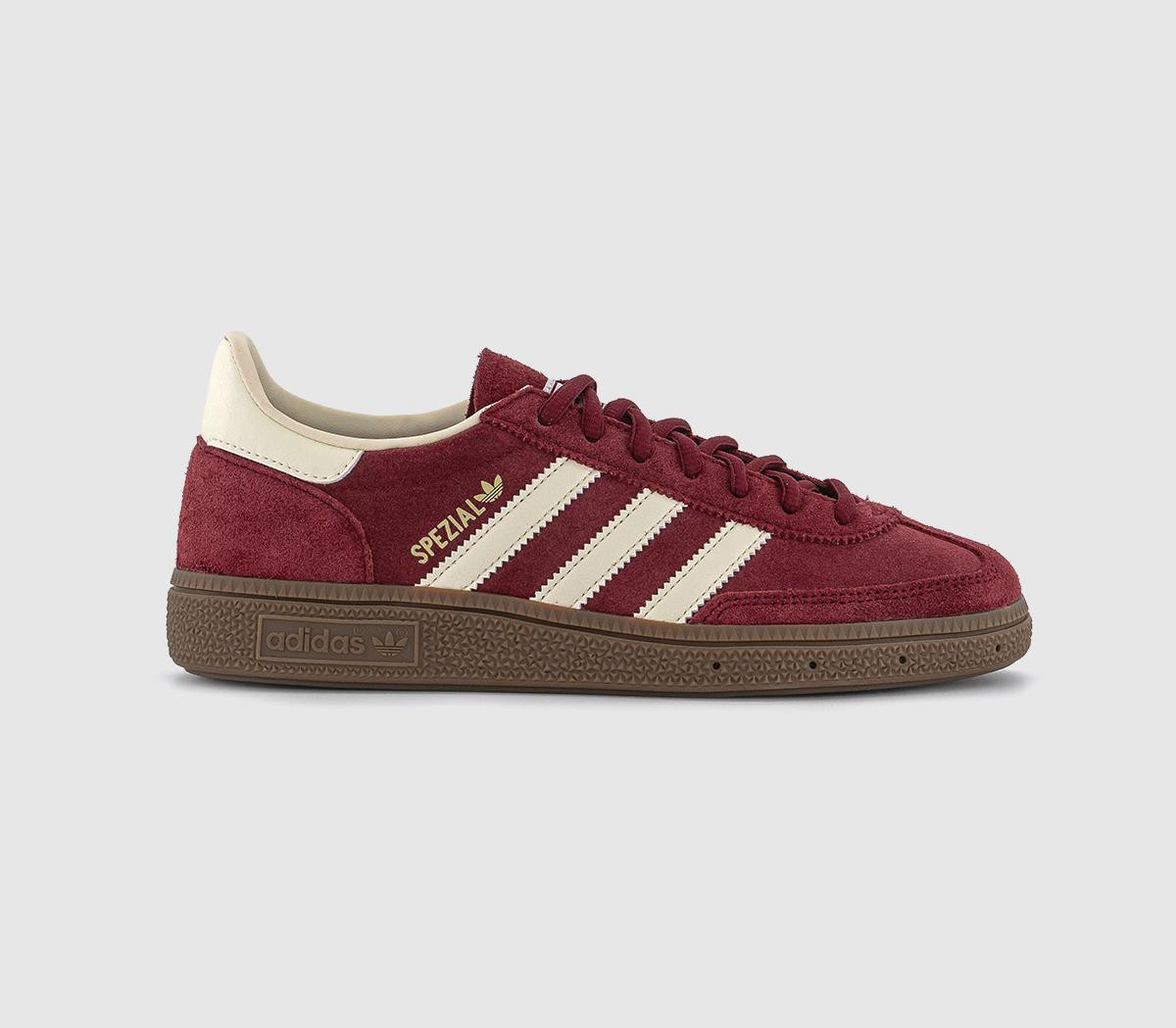 Adidas Womens Handball Spezial Trainers Noble Maroon Cream White Gum Brown, 7 | Office Shoes (UK)