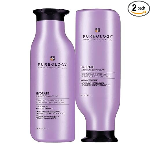 Pureology Hydrate Moisturizing Shampoo & Conditioner Set - For Medium to Thick Dry and Color Trea... | Amazon (US)