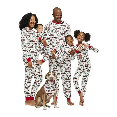 Jolly Jammies Classic Heritage Christmas Print Matching Family Christmas Pajama Set | Walmart (US)