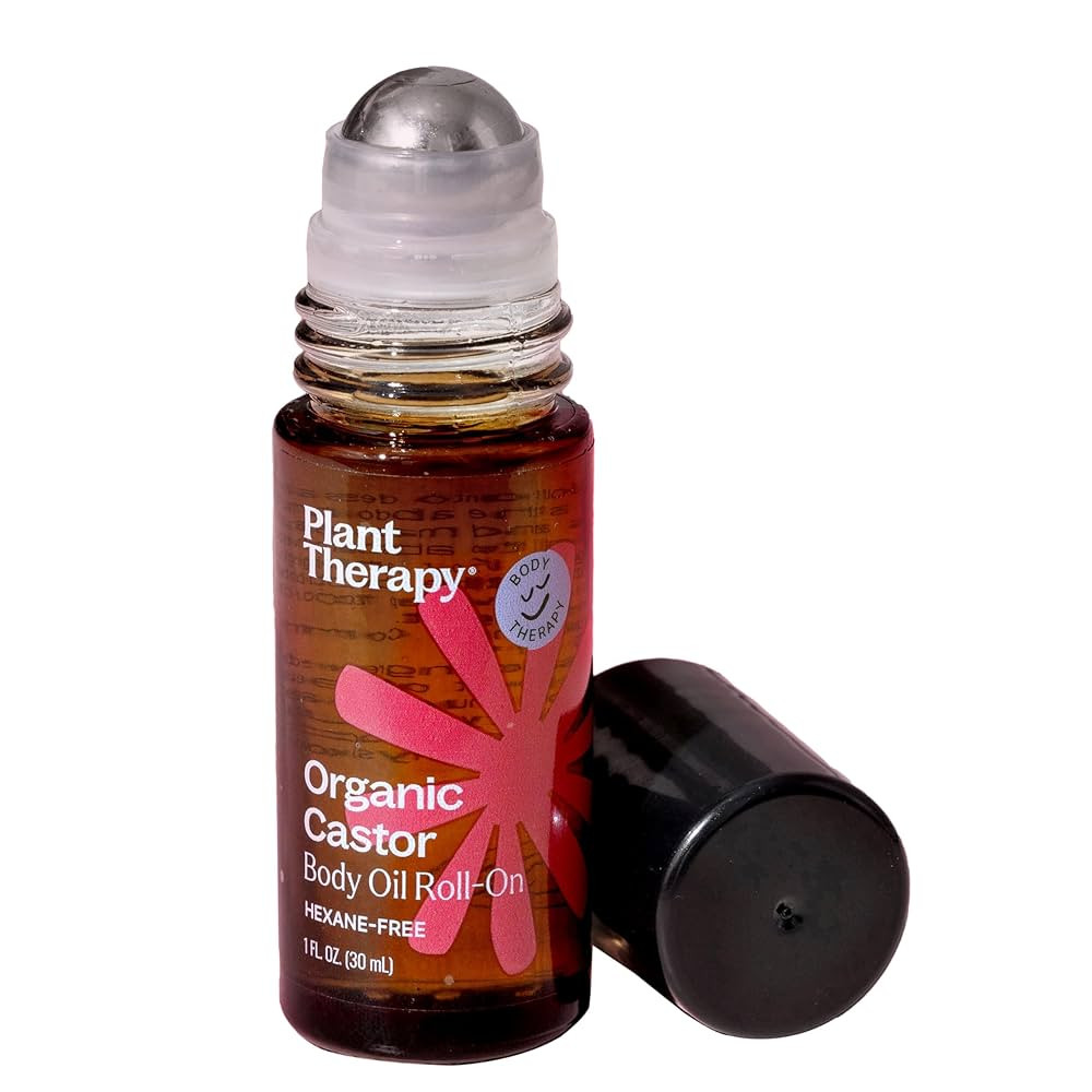 Plant Therapy Organic Castor Oil Roll On 30 mL (1 oz) Convenient Mess-Free Body Oil Roll-on for E... | Amazon (US)