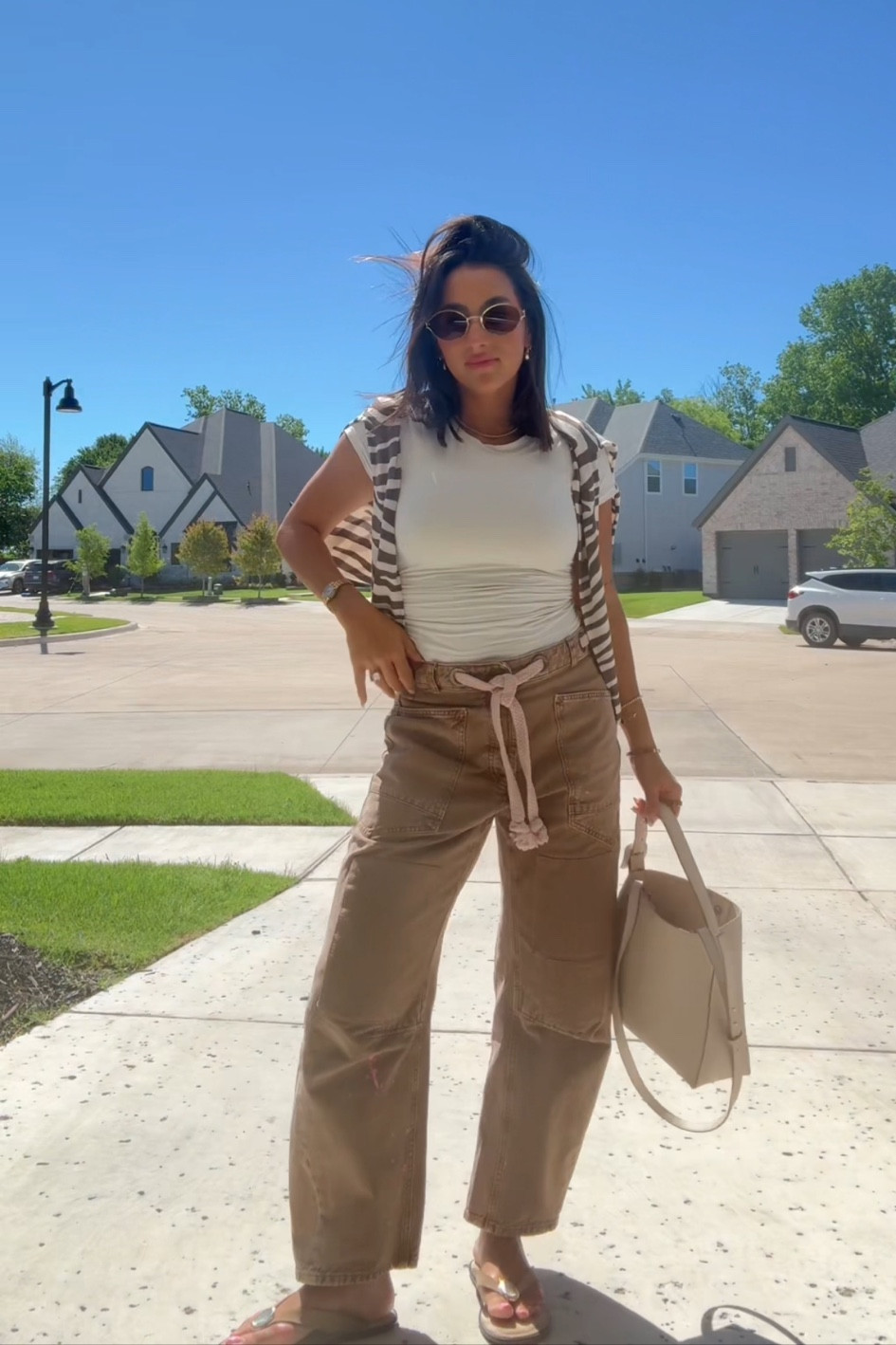 What I wore. Tee size small, pants size 25, sweater small #petitestyle 

Casual outfit, free people, petite style, vacation outfit 

#LTKStyleTip #LTKPetite #LTKFindsUnder50