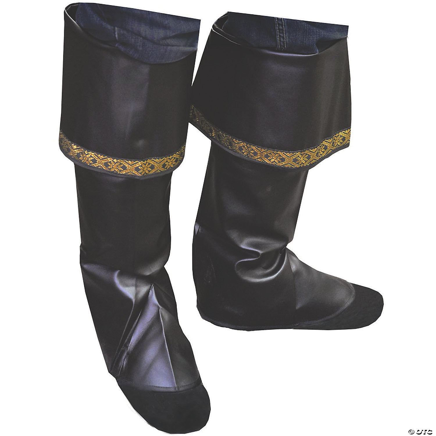 Adults Black Pirate Boot Tops | Oriental Trading Company