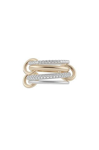 Spinelli Kilcollin Vega Blanc Petite Ring in Silver & Yellow Gold | FWRD | FWRD 