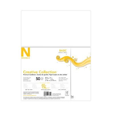 50ct Premium Cardstock 65lb White - Neenah Creative Collection | Target