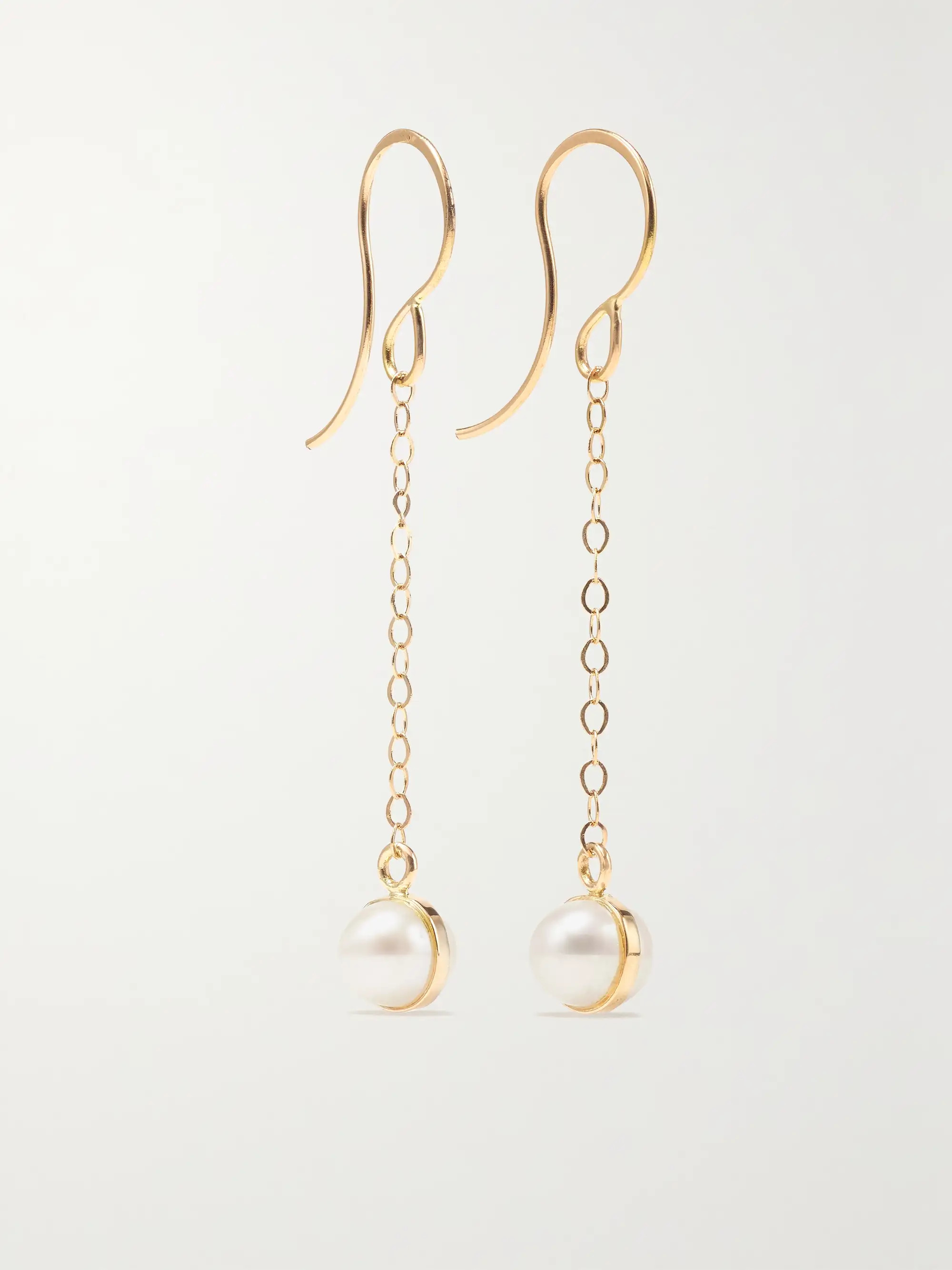 Ohrringe aus recyceltem 14 Karat Gold mit Perlen | NET-A-PORTER (UK & EU)