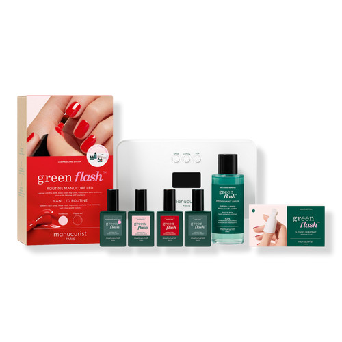 Manucurist Green Flash Routine Set, Gel Nail Polish Kit with LED Lamp | Ulta