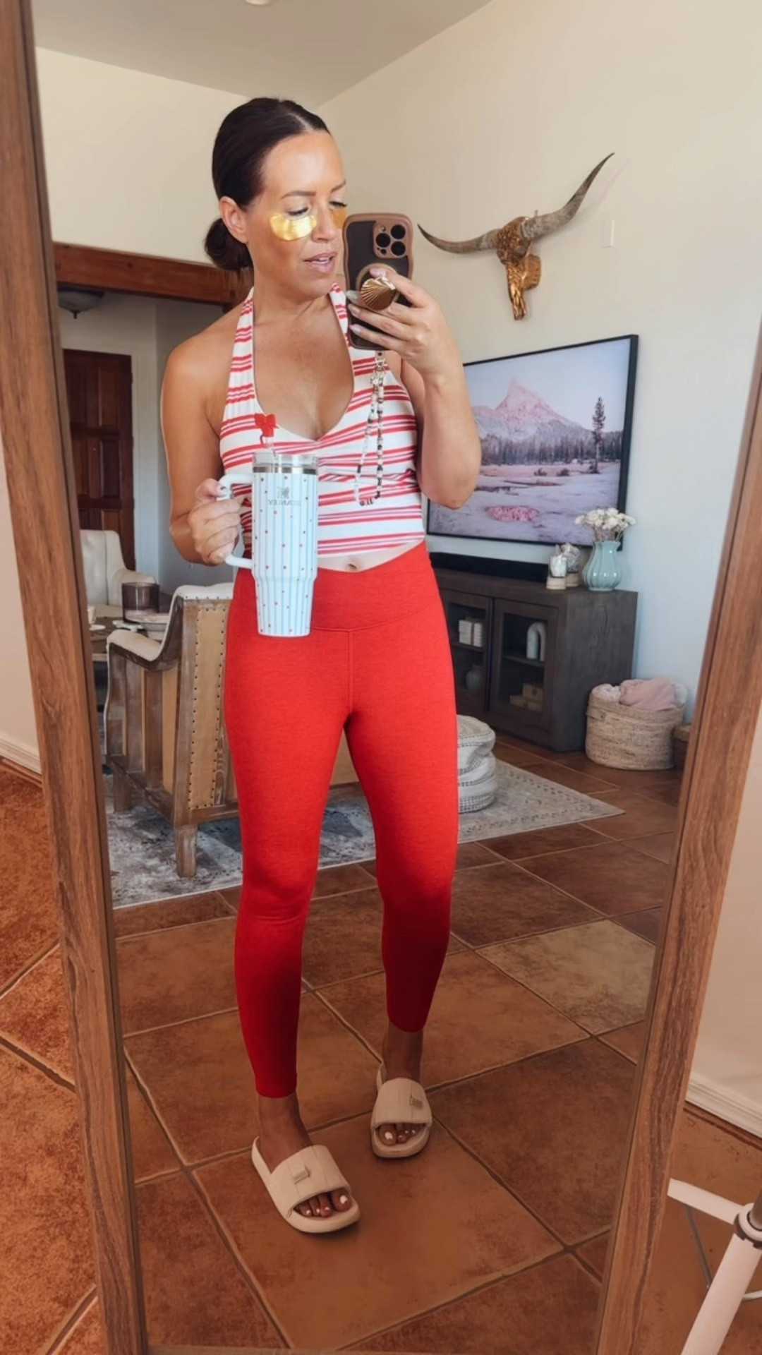 Surprise 30% activewear sale at Target! My halter top is so cute for a low impact workout or as a top with flowy pants for summer! ☀️

#LTKfitnessgoals #LTKSaleAlert #LTKActive
