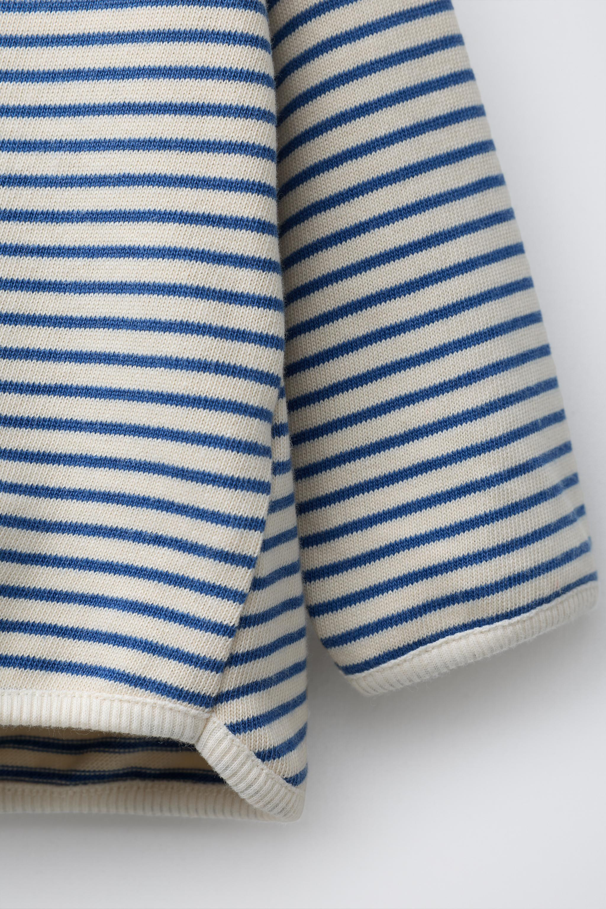STRIPED T-SHIRT$ 21.90Ecru / Blue | 6224/621/080Add to cartAddRound neck long sleeve T-shirt. Rib... | Zara Canada
