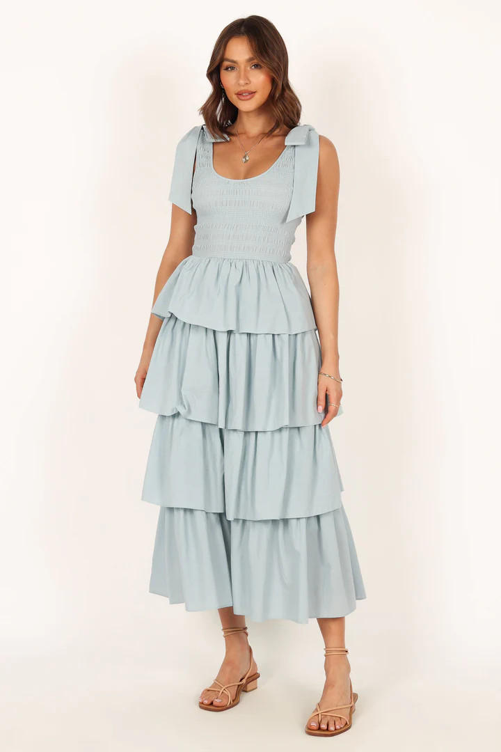 Raphael Tiered Maxi Dress - Blue | Petal & Pup (US)