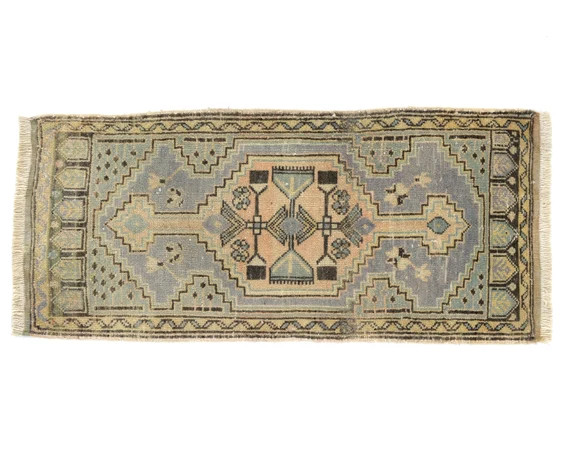 Small Vintage Turkish Oushak Oriental Bohemian Boho Persian - Etsy | Etsy (US)