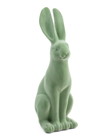12in Flocked Bunny | TJ Maxx