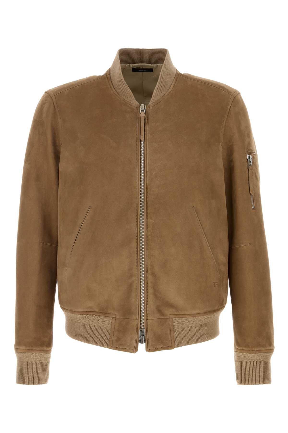 Tom Ford Biscuit Suede Jacket | Italist.com US