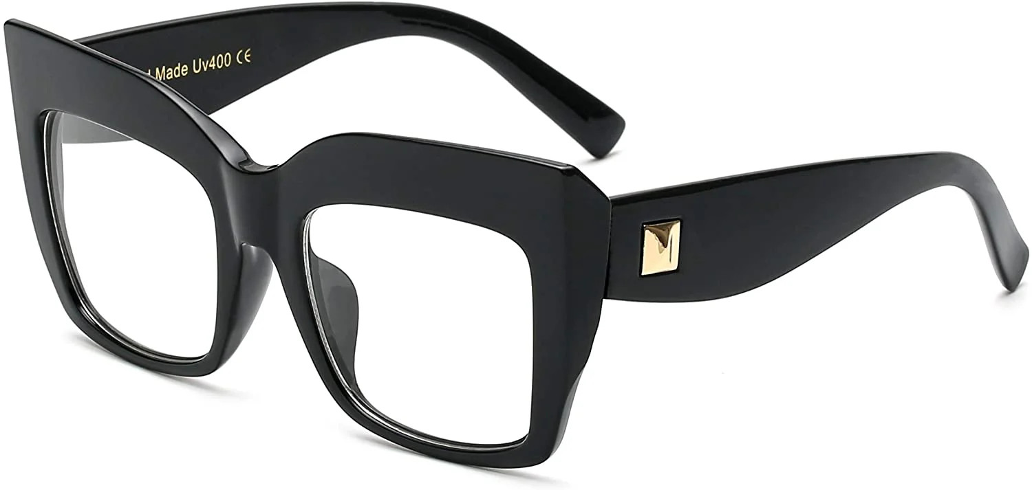 FEISEDY Square Oversized Glasses Frame Eyewear Women B2475 - Walmart.com | Walmart (US)