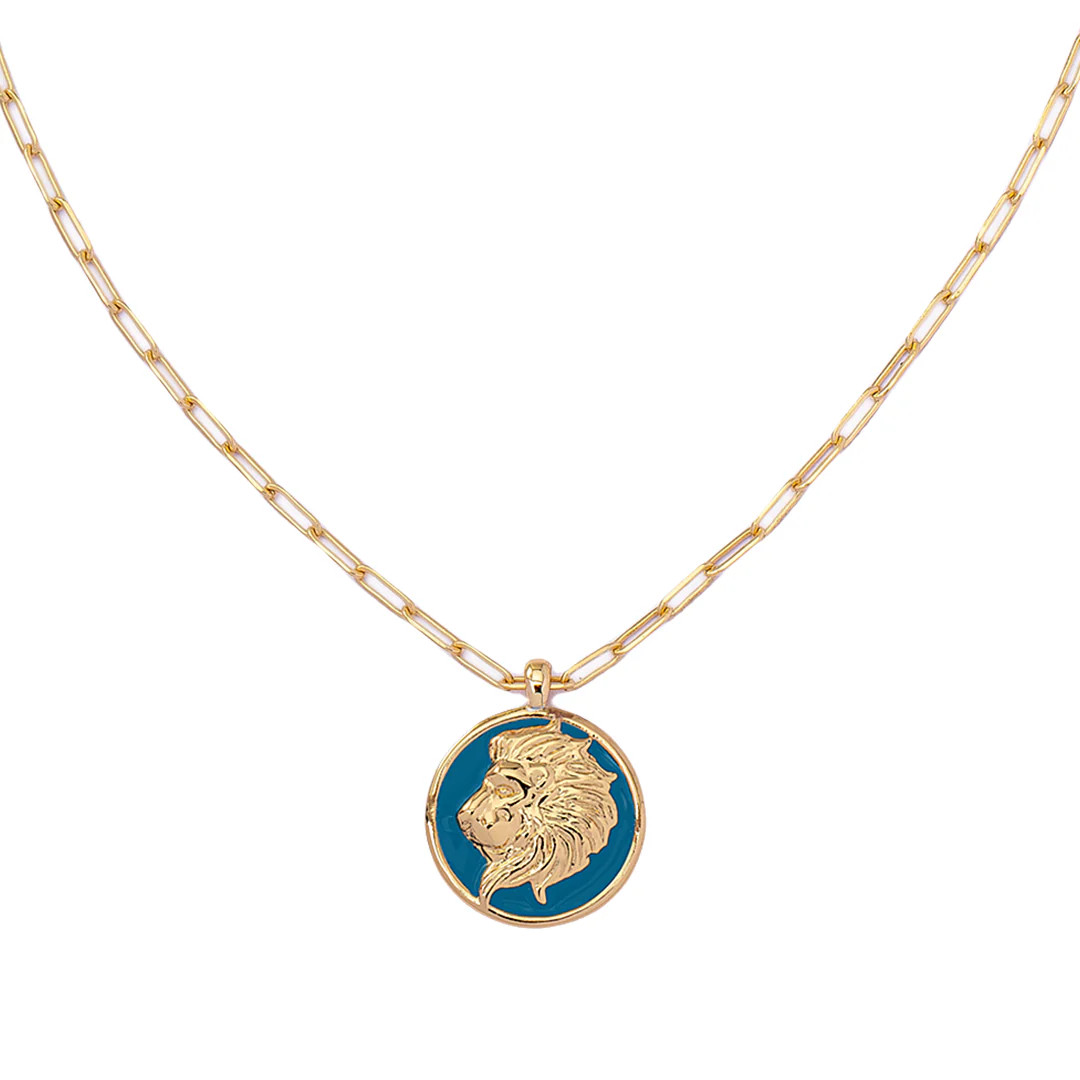 leo zodiac star sign necklace | FRKL