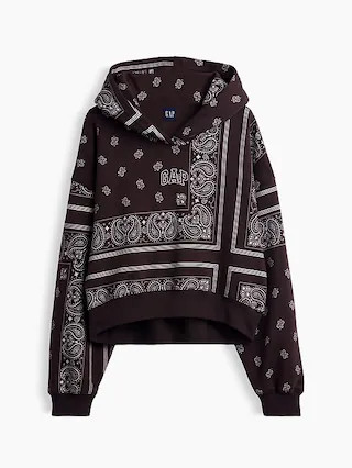 VintageSoft Oversized Crop Hoodie | Gap (US)