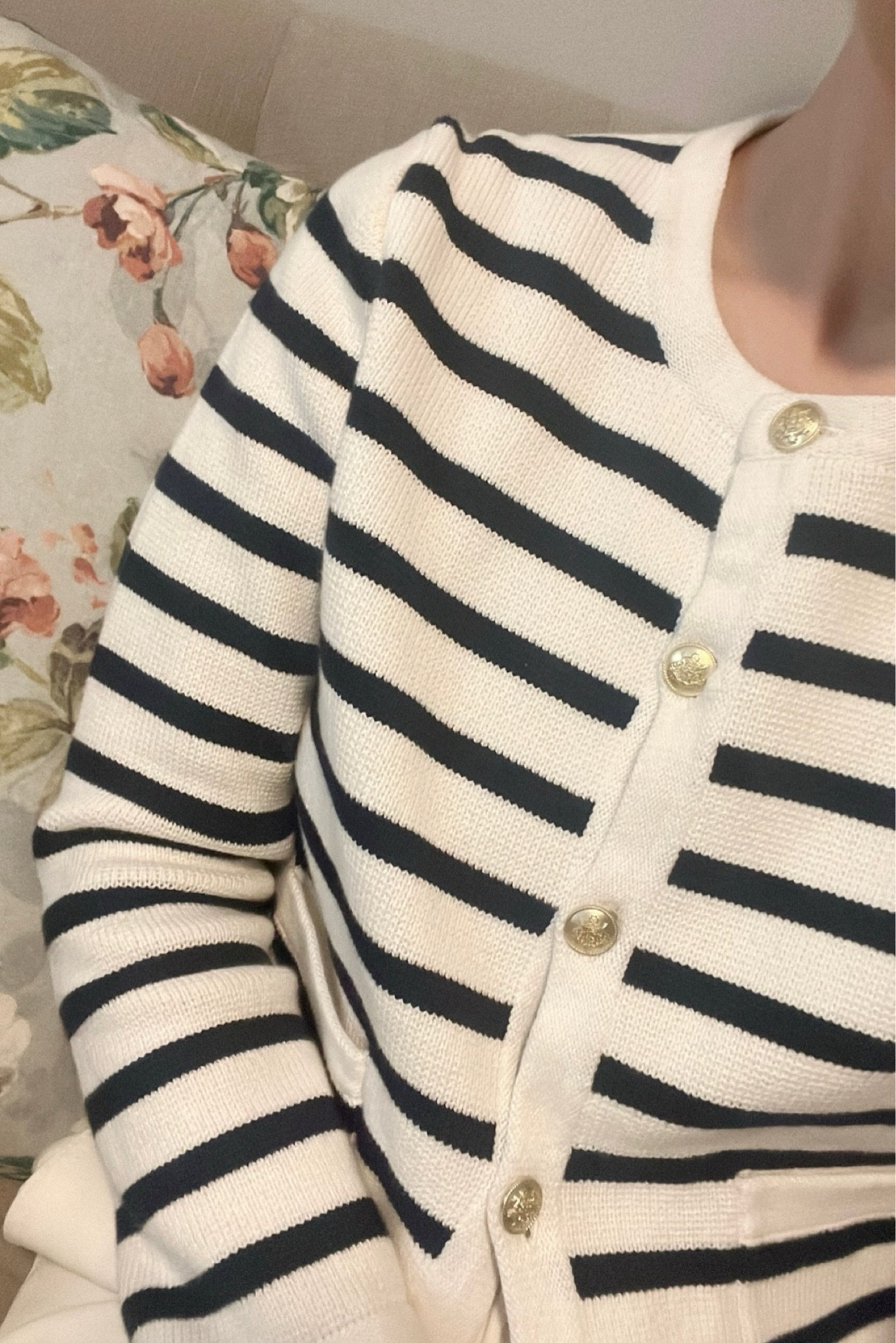 J.Crew sale.  Blue stripe cardigan. 
.
.
.
… 

#LTKstyletip #LTKworkwear #LTKsalealert