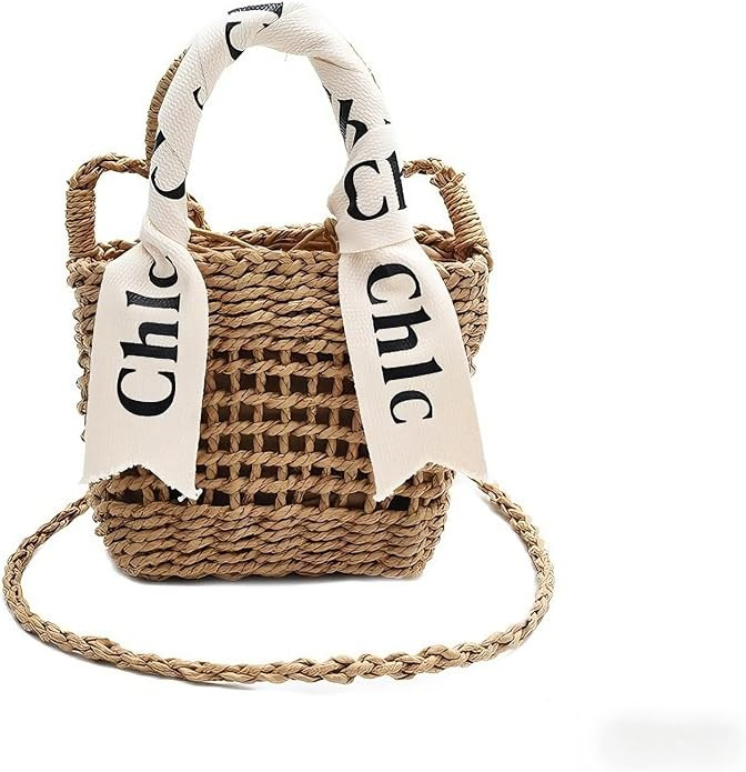 Eiyye Straw Purse Top Tote Shoulder Bag Girl Coin Purse Crossbody Vacation Drawstring Opening | Amazon (US)