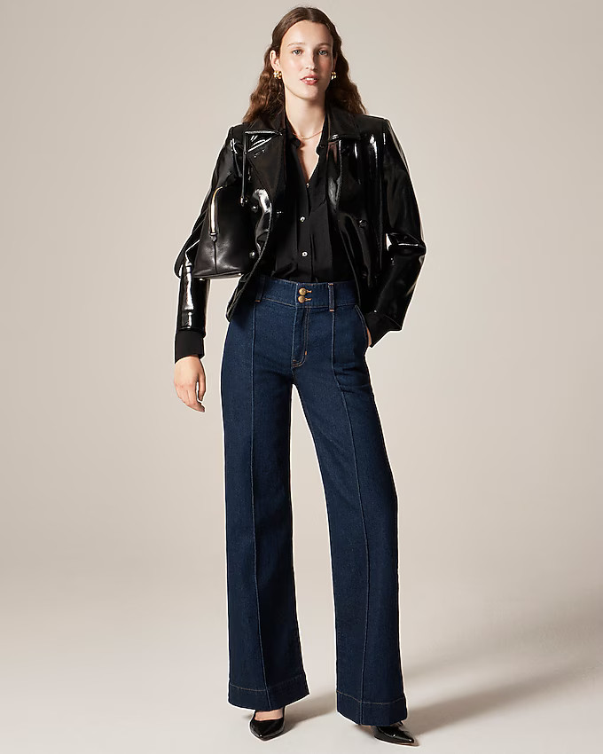 Denim trouser jean with stacked buttons | J. Crew US