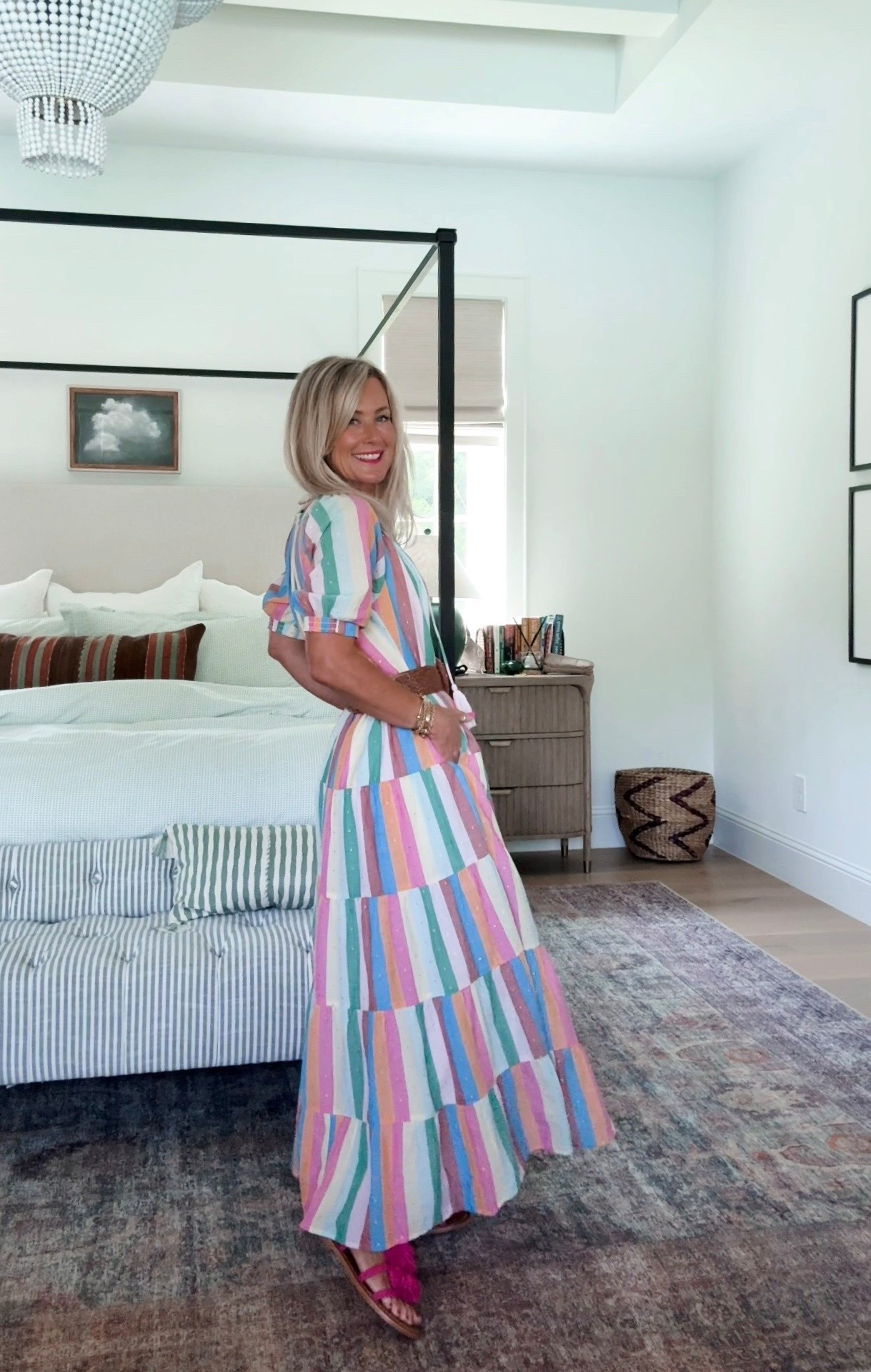So obsessed with this colorful maxi! Evrything from the pattern to the sleeve detail is perfection.
Dress: 0

#LTKootd #LTKSeasonal #LTKOver40