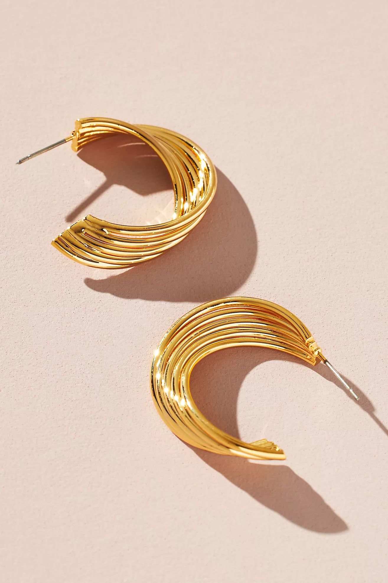 Twisted Metal Hoop Earrings | Anthropologie (US)