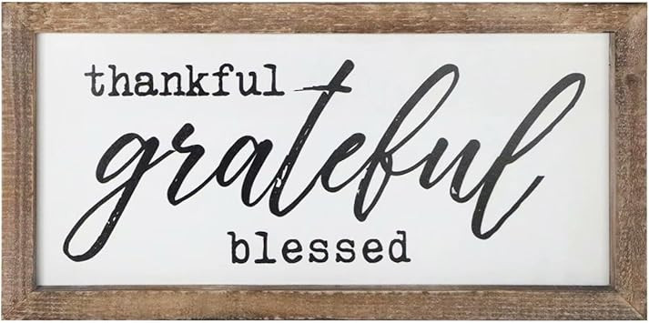 SANY DAYO HOME Wall Decor Signs with Inspirational Sayings 16 x 8 inches Rustic Wood Framed Moder... | Amazon (US)