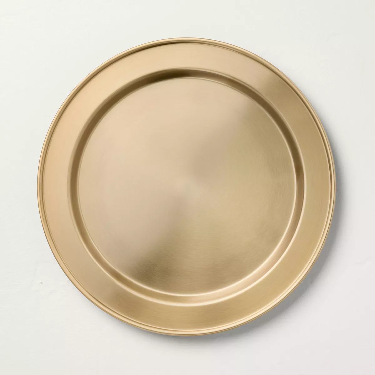 12" Brass Charger Plate Antique Finish - Hearth & Hand™ with Magnolia | Target