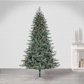 Pre-Lit Faux Blue Spruce Tree - 7.5' | West Elm (US)