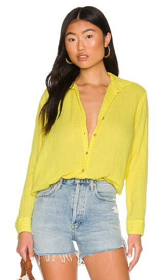 Leo Button Down Shirt in Tamarind | Revolve Clothing (Global)