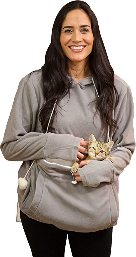 KITTYROO Cat Hoodie, The Original AS SEEN ON TV Kitty Carrying Sweatshirt, with Super Soft Kangar... | Amazon (US)