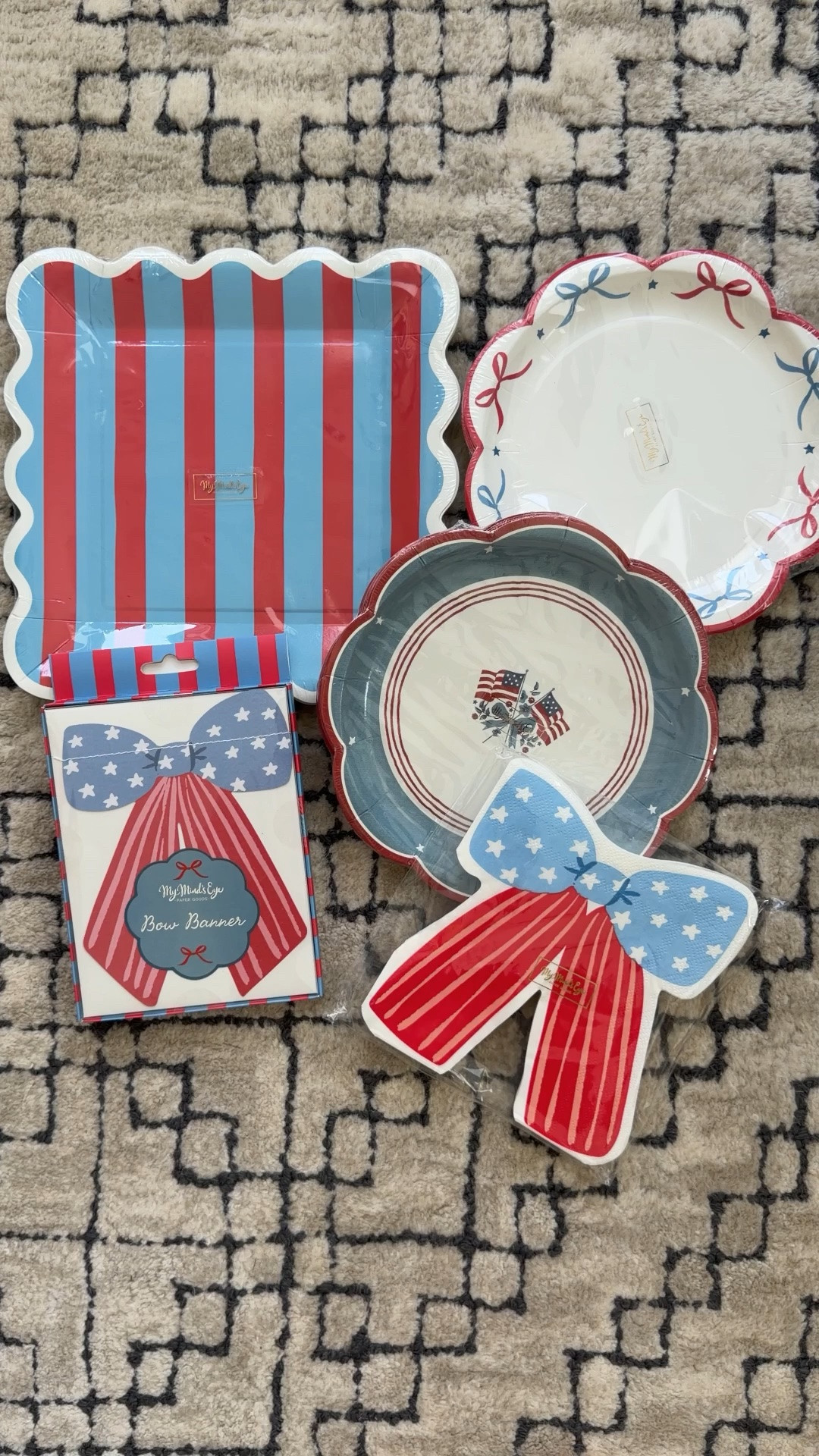 Patriotic paper plates and napkins perfect for hosting this summer! Great for a Fourth of July party or gathering.

#LTKKids #LTKHome