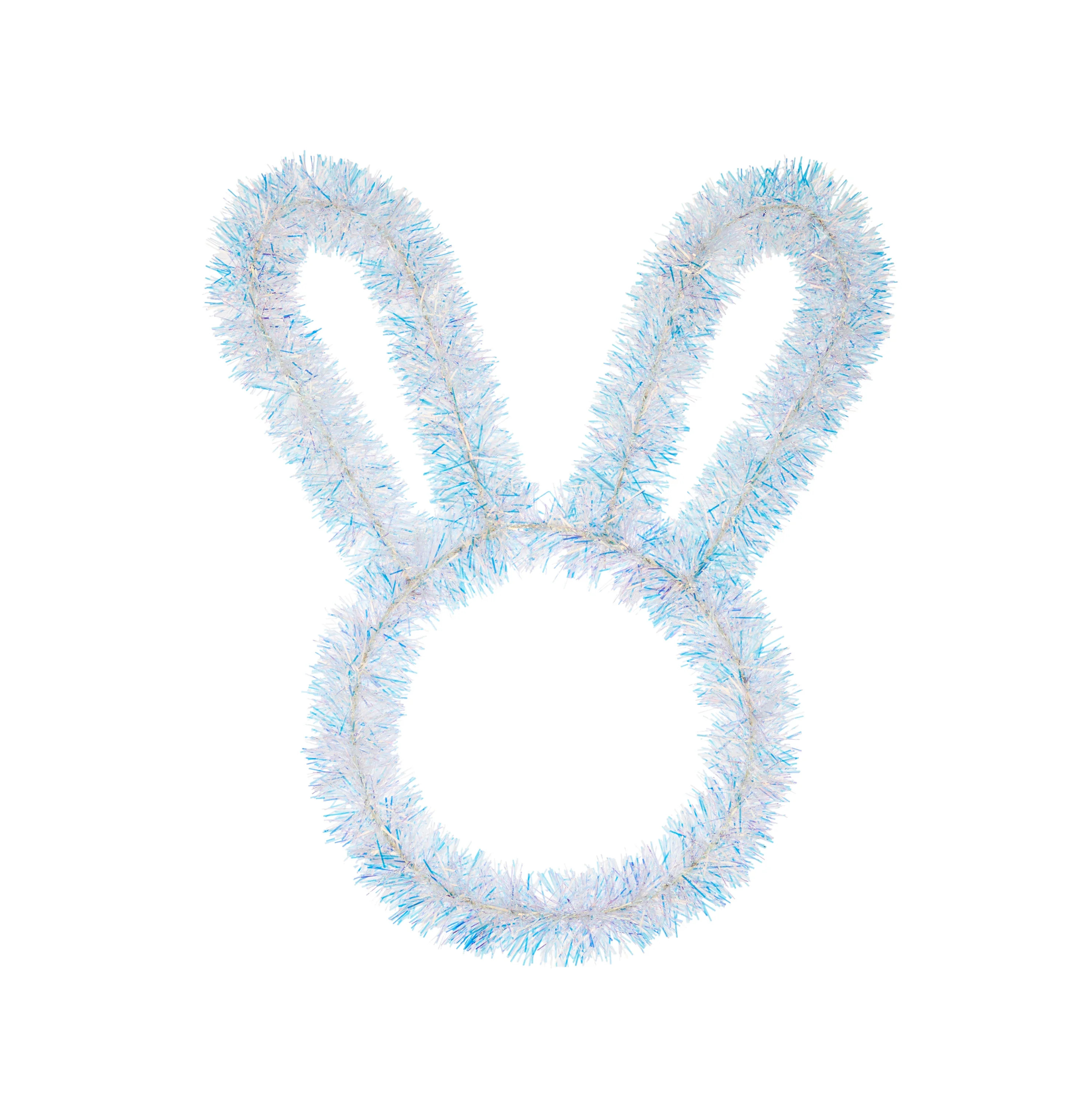 Easter White Tinsel Bunny Hanging Decoration, 12 in, by Way To Celebrate | Walmart (US)